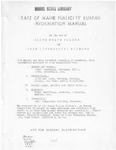 Information Manual for the use of Maine State Police and Maine Information Bureaus by Maine Publicity Bureau
