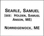 Land Grant Application- Searle, Samuel (Norridgewock, ME)
