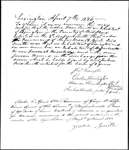 Land Grant Application- Smith, Isaac (Lexington) by Isaac Smith
