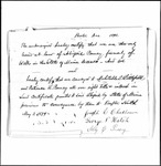 Land Grant Application- Penny, George (Wells) by George Penny and Abigail Penny