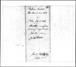 Land Grant Application- Picket, William (New Gloucester) by William Picket