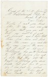 Letter to sister Helen, March 6, 1864 by Sylvester Baker