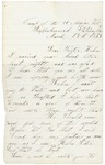 Letter to sister Helen, March 14, 1864