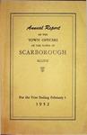 Scarborough Annual Report - 1952 by Town of Scarborough