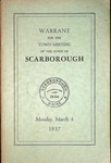 Scarborough Warrant for Town Meeting - 1957 by Town of Scarborough