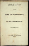 Annual Report - Scarborough - 1864 by Town of Scarborough