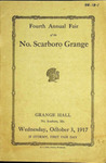 North Scarboro Grange 4th Annual Fair - October 3, 1917