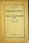 1925-26 – Report, Superintendent Of Schools, Town of Scarborough, Maine
