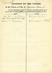 Suffrage Petition Canaan Maine, 1917