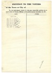 Suffrage Petition Cornville Maine, 1917