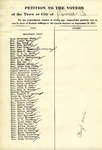 Suffrage Petition Fairfield Maine, 1917 by Maine Suffrage Campaign Committee and Maine Woman Suffrage Association