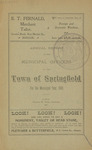 Annual Report of the Municipal Officers of the Town of Springfield, 1900