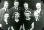 Children of Paul & Delina (Martin) Marquis - Photo 1951; 1st Row-Azilda, Corine, Cecile & Jeannette; 2nd Row - Sylvio, Ronaldo, John Romeo & Albert