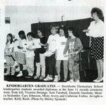 Newspaper clipping - 1993 - Kindergarten graduation