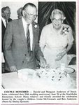 Newspaper clipping - 1993 - Harold & Margaret (Johnson) Anderson's 50th wedding anniversary