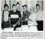 Newspaper clipping - 1993 - Stockholm American Legion Post #136 host bake bean supper for residents.