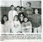 Newspaper clipping - 1993 - Stockholm winter carnival contestants