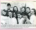 Newspaper clipping - 1993 - New Sweden Math team