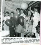 Newspaper clipping - 1993 - First grade - 8 Balloon Recitation