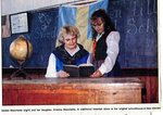 Newspaper clipping - 1993 - Debbie Blanchette and daughter, Kristina wear traditional Swedish dress