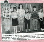 Newspaper Clipping - Stockholm students that participated in the speaking exhibition on Nov 17, 1994