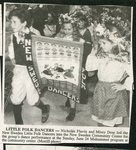 Newspaper clipping - New Sweden Little Folk Dancers, Nicholas Flavin and Missy Doar