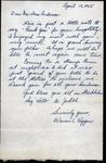 World War II letter from Warren C Heggern