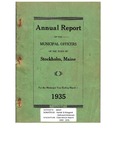 Stockholm, ME Town Report - 1934 - 1935 by Municipal Officers of Stockholm, Maine