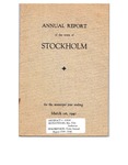Stockholm, ME Town Report - 1939 - 1940 by Municipal Officers of Stockholm, Maine