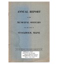 Stockholm, ME Town Report - 1952 - 1953 by Municipal Officers of Stockholm, Maine