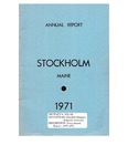Stockholm, ME Town Report - 1970 - 1971 by Municipal Officers of Stockholm, Maine