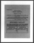 1961 Special Election: Referendum & Proposed Constitutional Amendments by Bureau of Corporations, Elections and Commissions