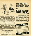 The One That Didn't Get Away to Maine by Maine Development Commission and Maine Publicity Bureau