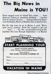 The Big News in Maine is You! by Maine Development Commission and Maine Publicity Bureau