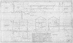 General Plan & Sections; Hot Water Heating System; Gearge St. Store House by Boston Elevated Railway