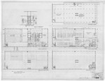Basement; First Second & Third Floor Plans; Store House; Everett Shops by Boston Elevated Railway