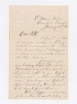 Letter to Rosie True, January 20, 1863