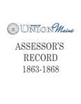 Union Maine Assessor's Record 1863-1868