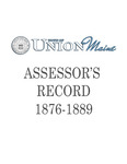 Union Maine Assessor's Record 1876-1889