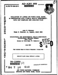 Evaluation of Loring Air Force Base, Maine, in Preparation for a Public Health Assessment - Data Gap Sampling and Analysis Plan by Jody R. Wireman and Wade H. Weisman Jr.