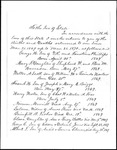 List of Births and Deaths in the town of Turner during the year ending March 31, 1870 by Wesley Thorp