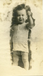 Young Alfred H. Washburn Raising a Fist