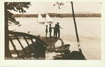 Medomak Camp Boys Fishing from the Dock by Herbert E. Glasier & Sons, Boston Massachusetts and Herbert E. Glasier & Sons, Boston MA