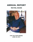 Annual Report: Wayne Maine, for the Year Ending June 30, 2012 by Town of Wayne, Maine