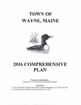 Town of Wayne, Maine : 2016 Comprehensive Plan by Town of Wayne, Maine