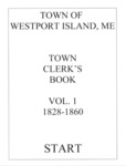 Town Clerk Record Book 1828-1860