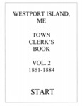 Town Clerk Record Book 1861-1884