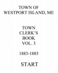 Town Clerk Record Book 1883-1885