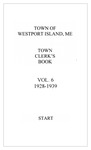 Town Clerk Record Book Vol 6 1928-1939