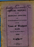 Town of Westport Island Annual Report 1928